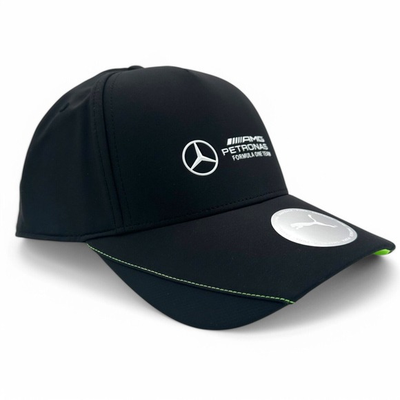 Mercedes-AMG Petronas F1 Team Puma‎ Cap BB Snap Adjustable Hat Black NEW w/ Tag - Picture 1 of 15